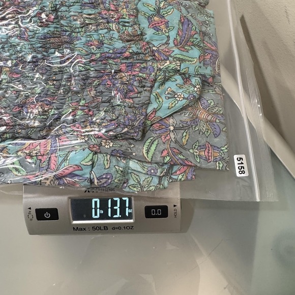 Karma Highway Penn Maxi Dress One Size Aqua Floral Smocked Boho Babydoll Resort - Picture 8 of 8